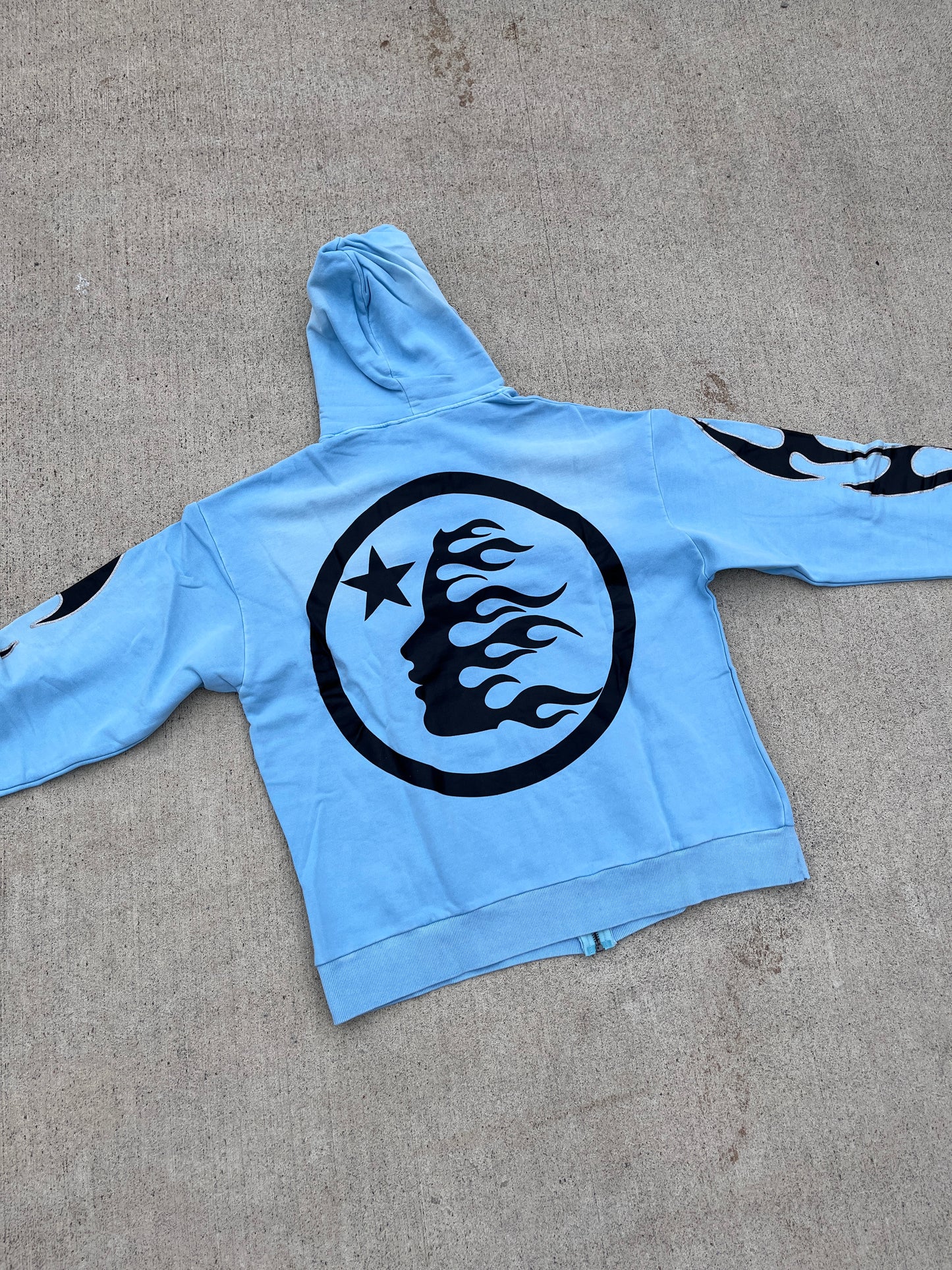 Baby Blue Hellstar Zip hoodie