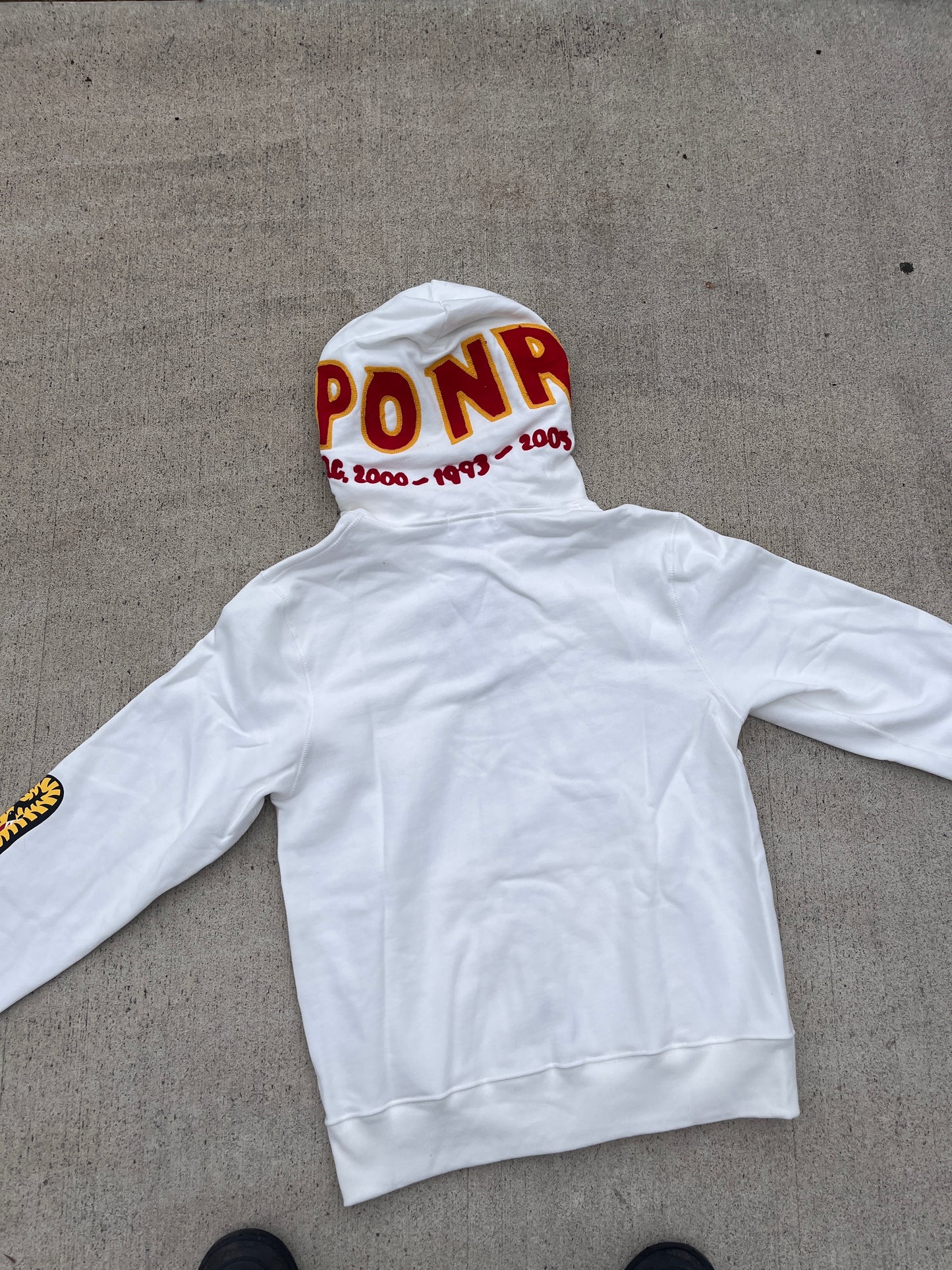 White bape zip