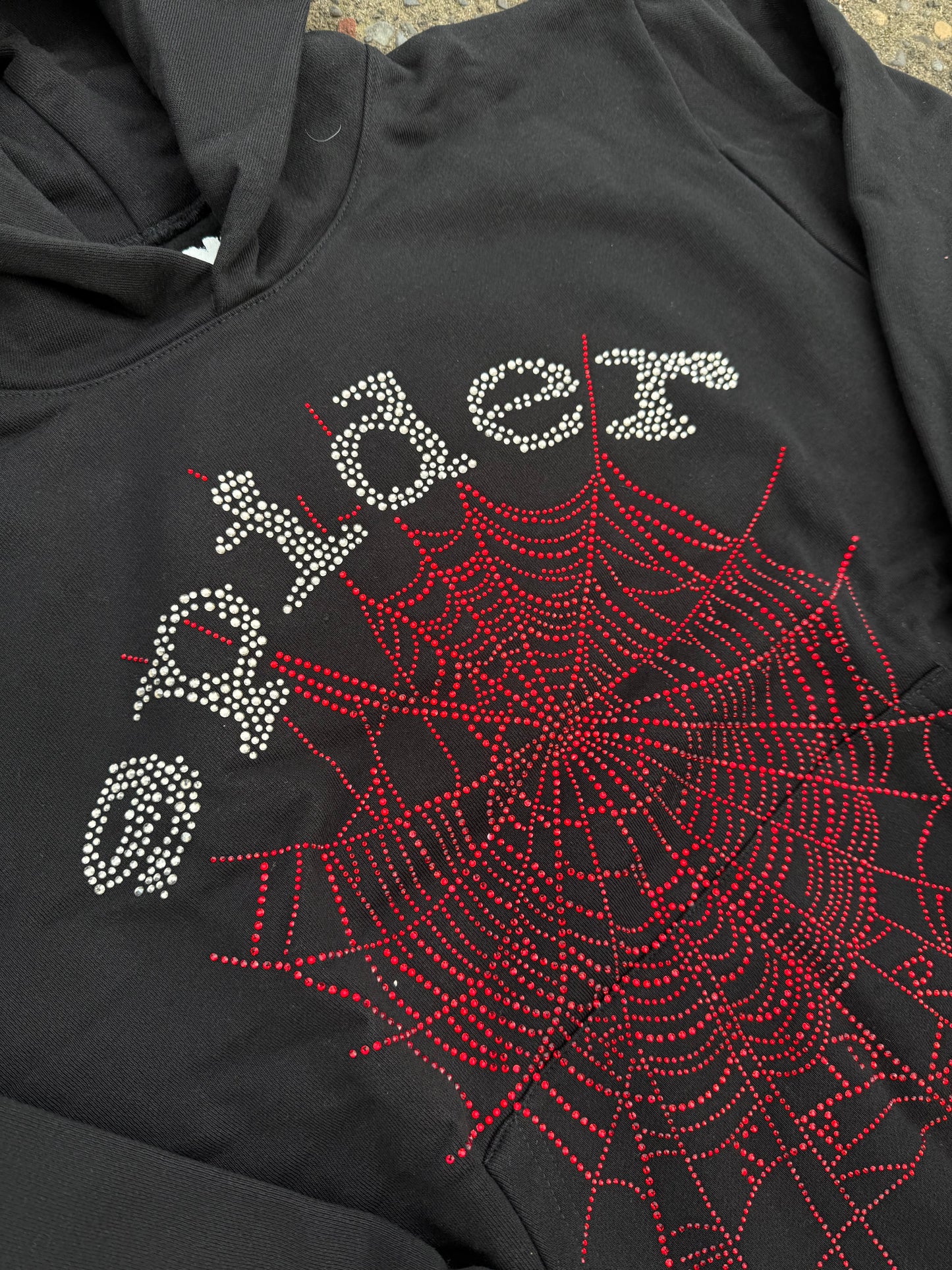 Black OG Rhinestone hoodie
