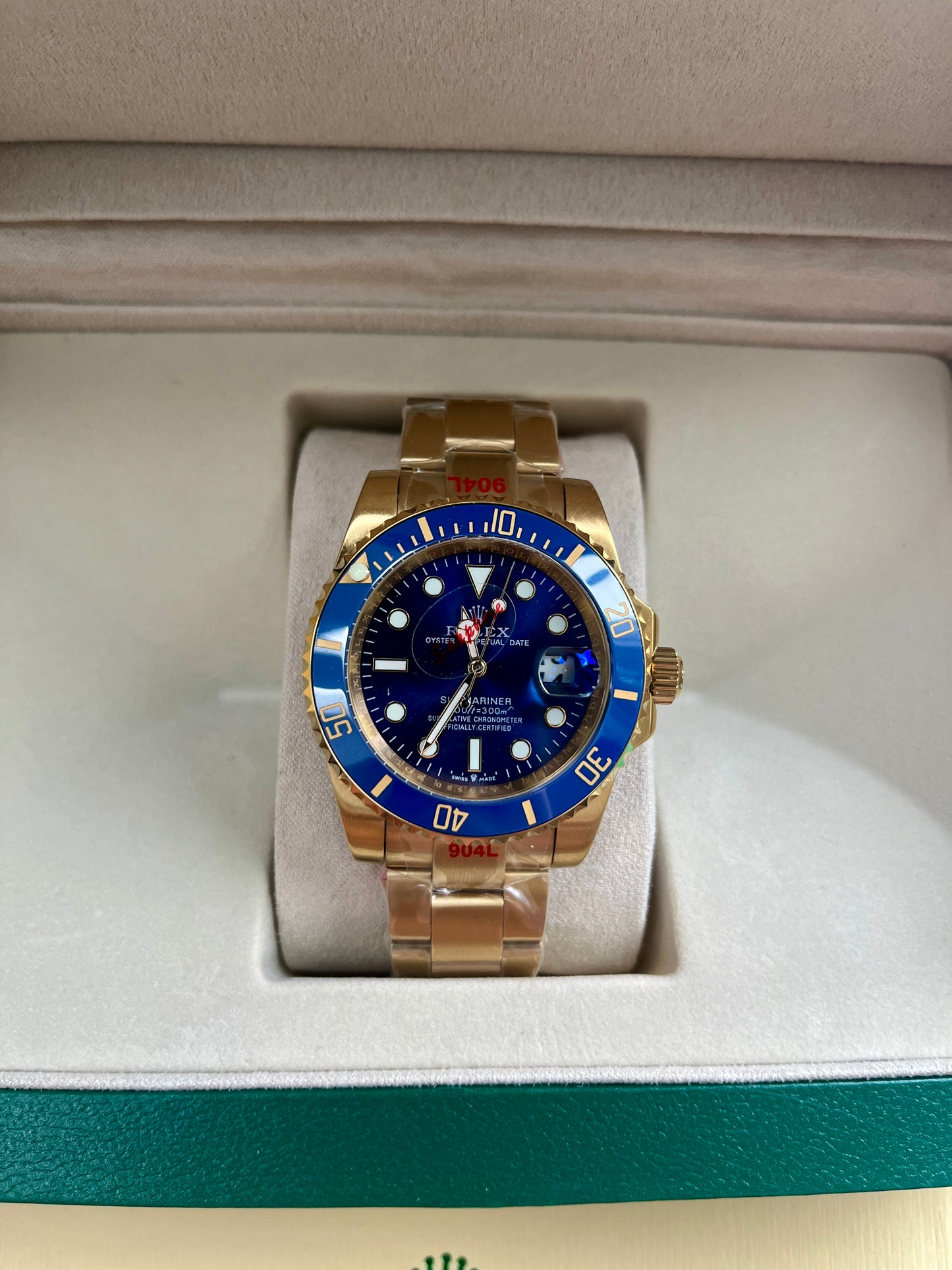 Blue face & Gold strap oyster perpetual SubMariner