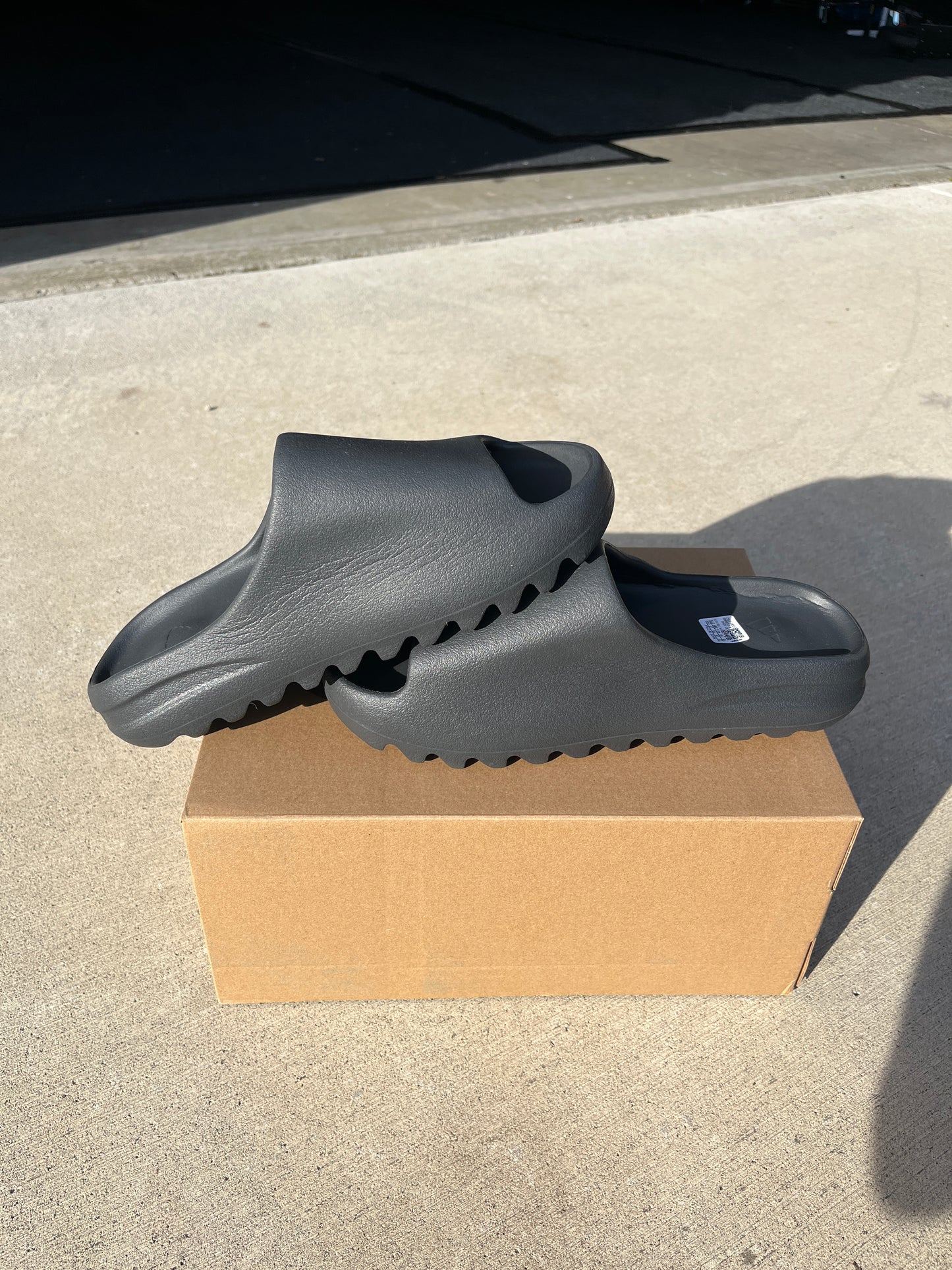 Onyx Yeezy Slides