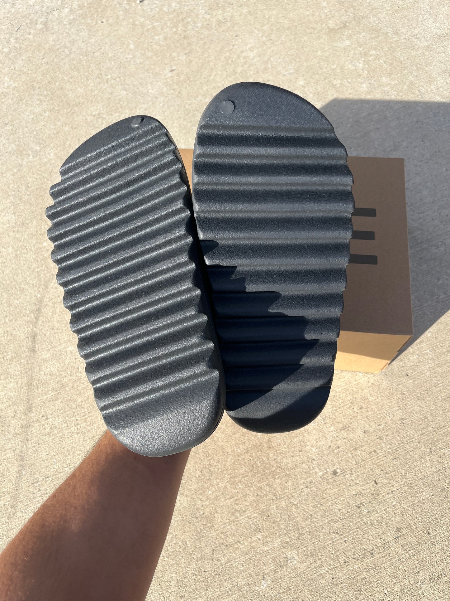 Onyx Yeezy Slides