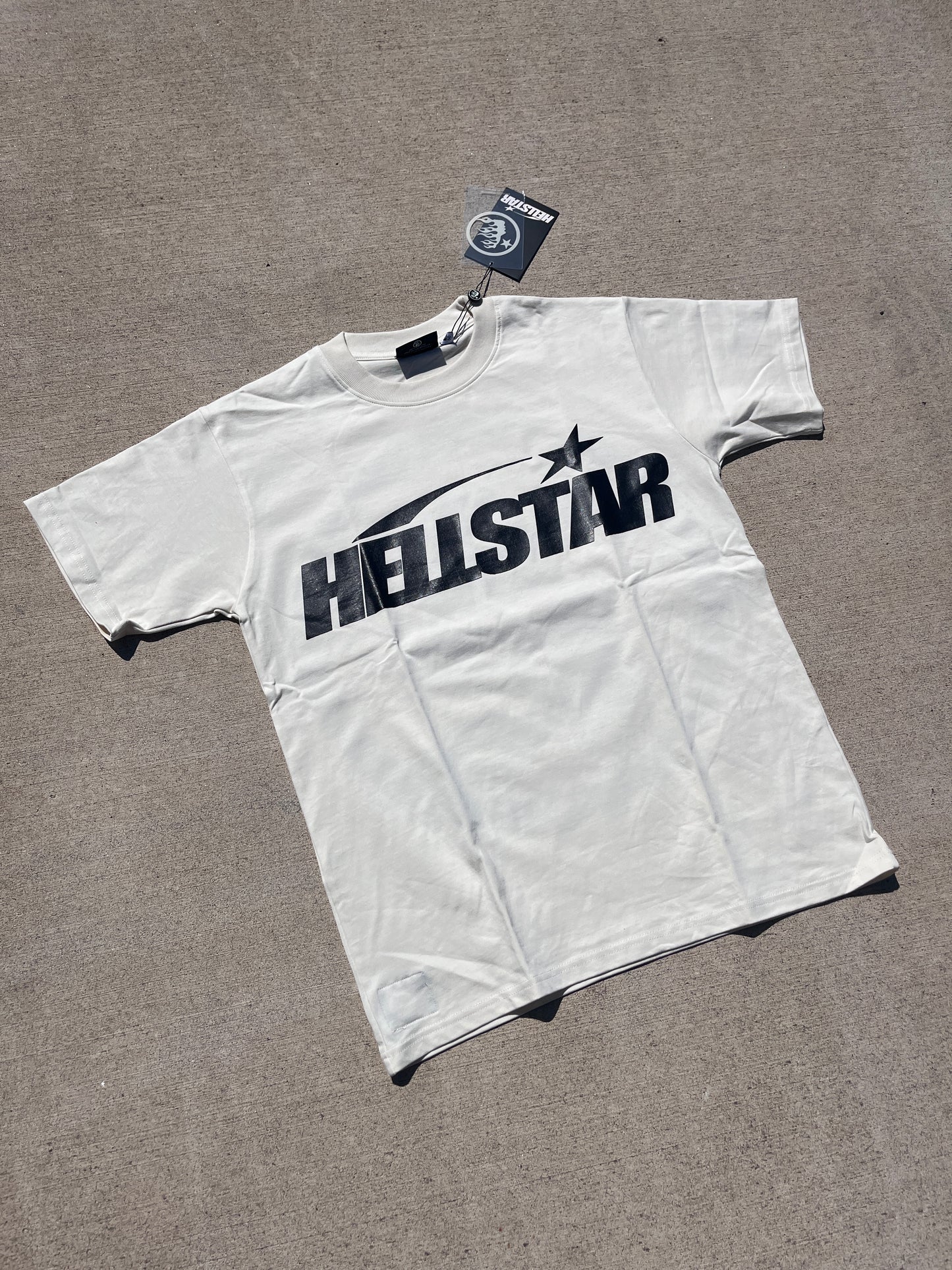 White/Cream Hellstar Logo Tee
