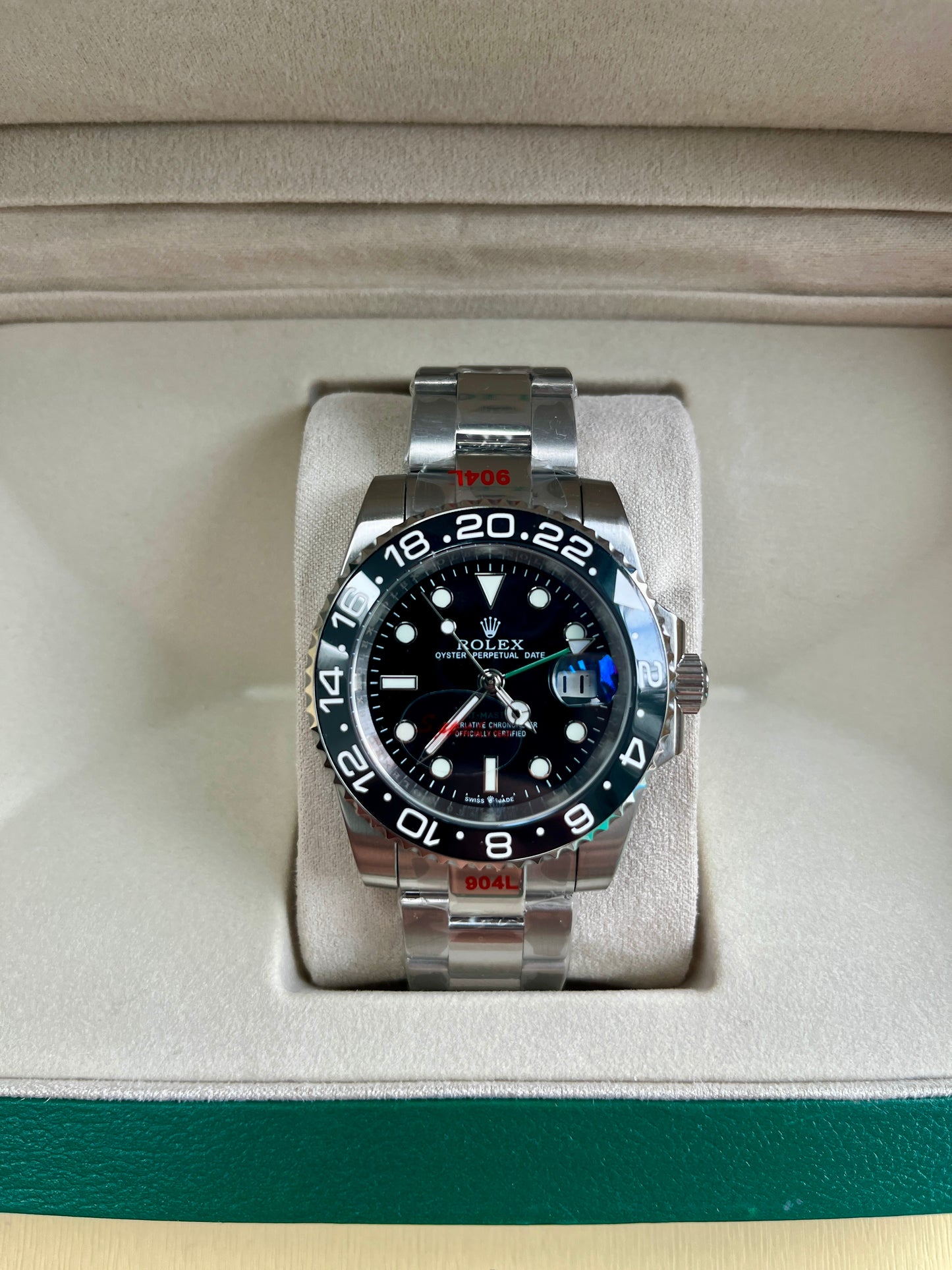 Black face & Silver strap oyster perpetual GMT master