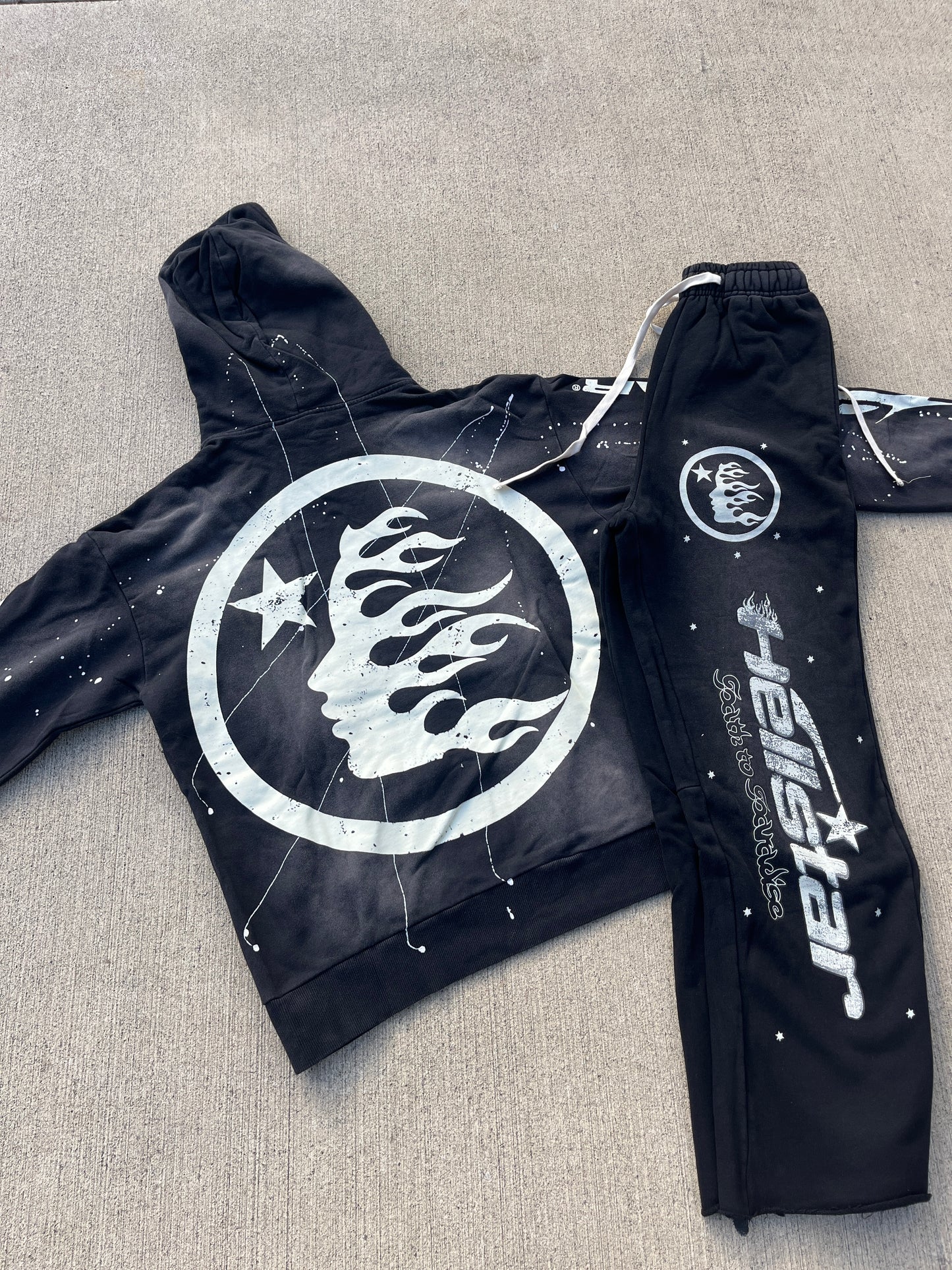 Black Hellstar Rope Hoodie