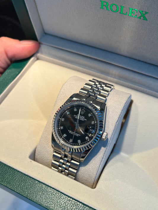 Black face & Silver strap oyster perpetual D.J.