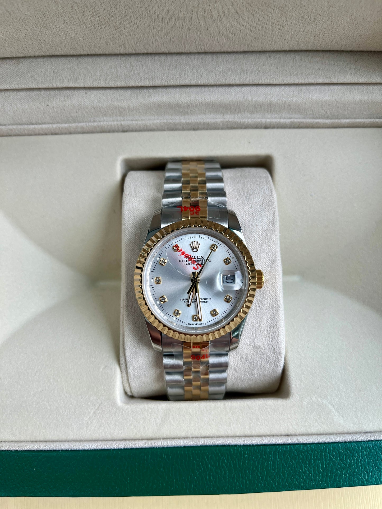 White Face & Silver/Gold strap oyster perpetual D.J.
