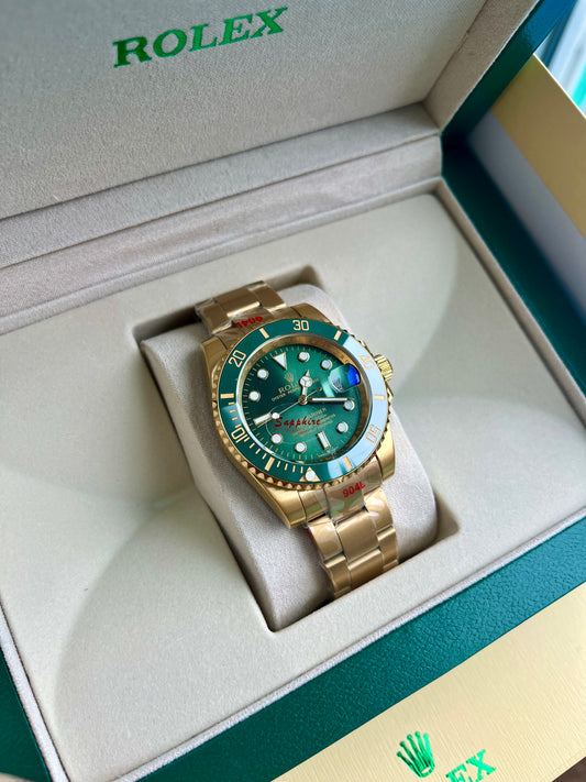Green face & Gold strap oyster perpetual SubMariner