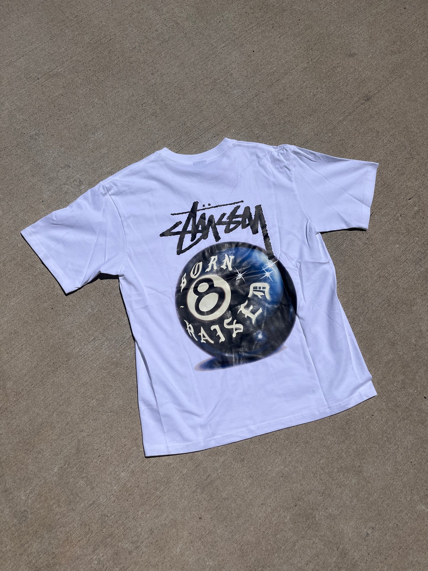Born n raised stussy tee
