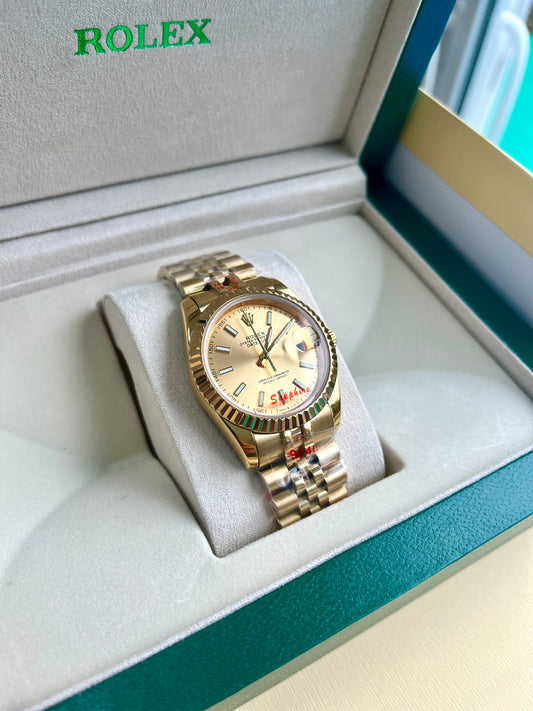 Full gold face & gold strap oyster perpetual D.J.