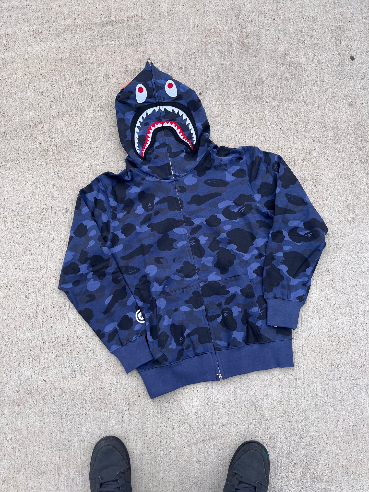 Navy Bape Zip
