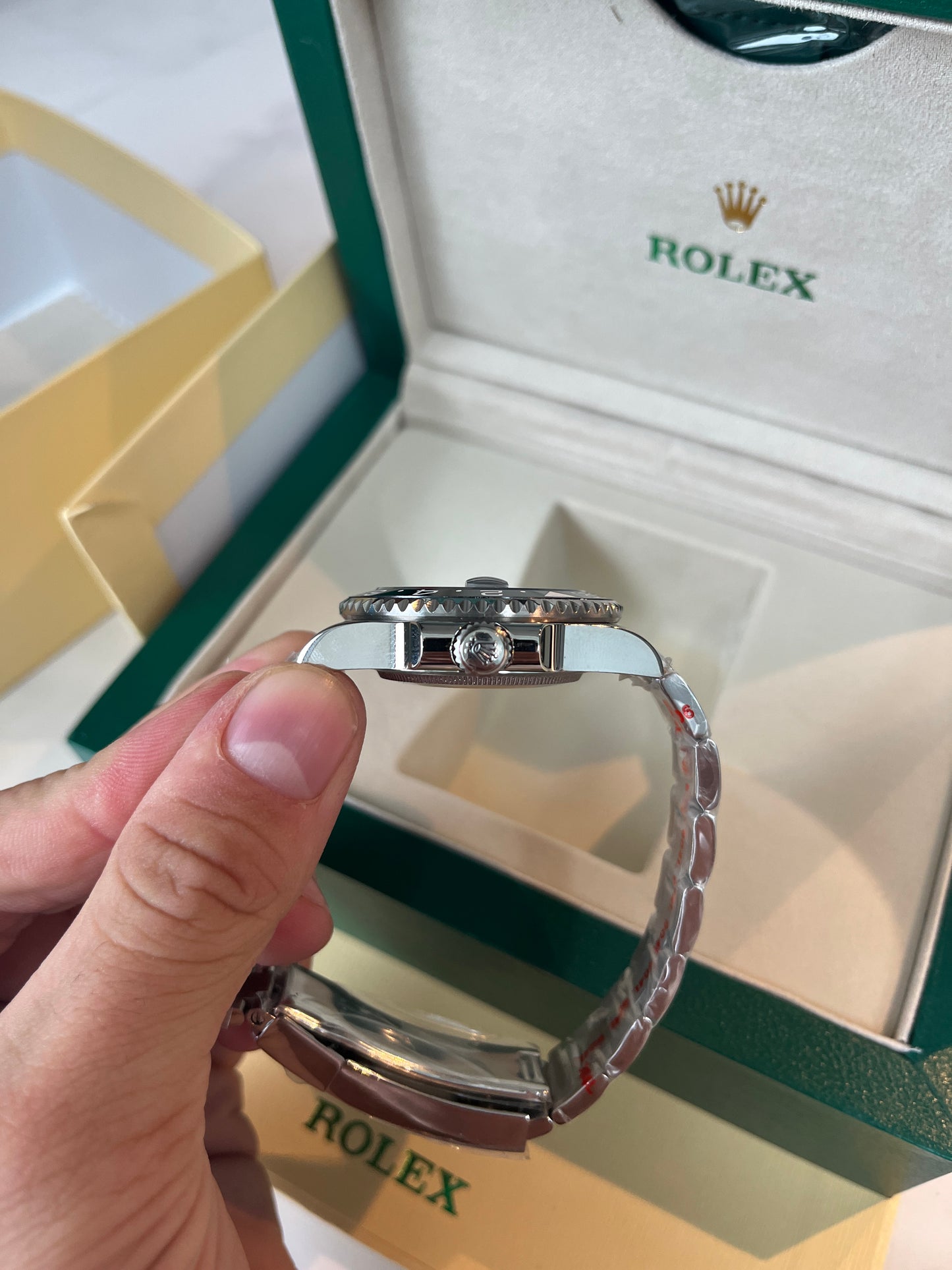 Black face & Silver strap oyster perpetual GMT master