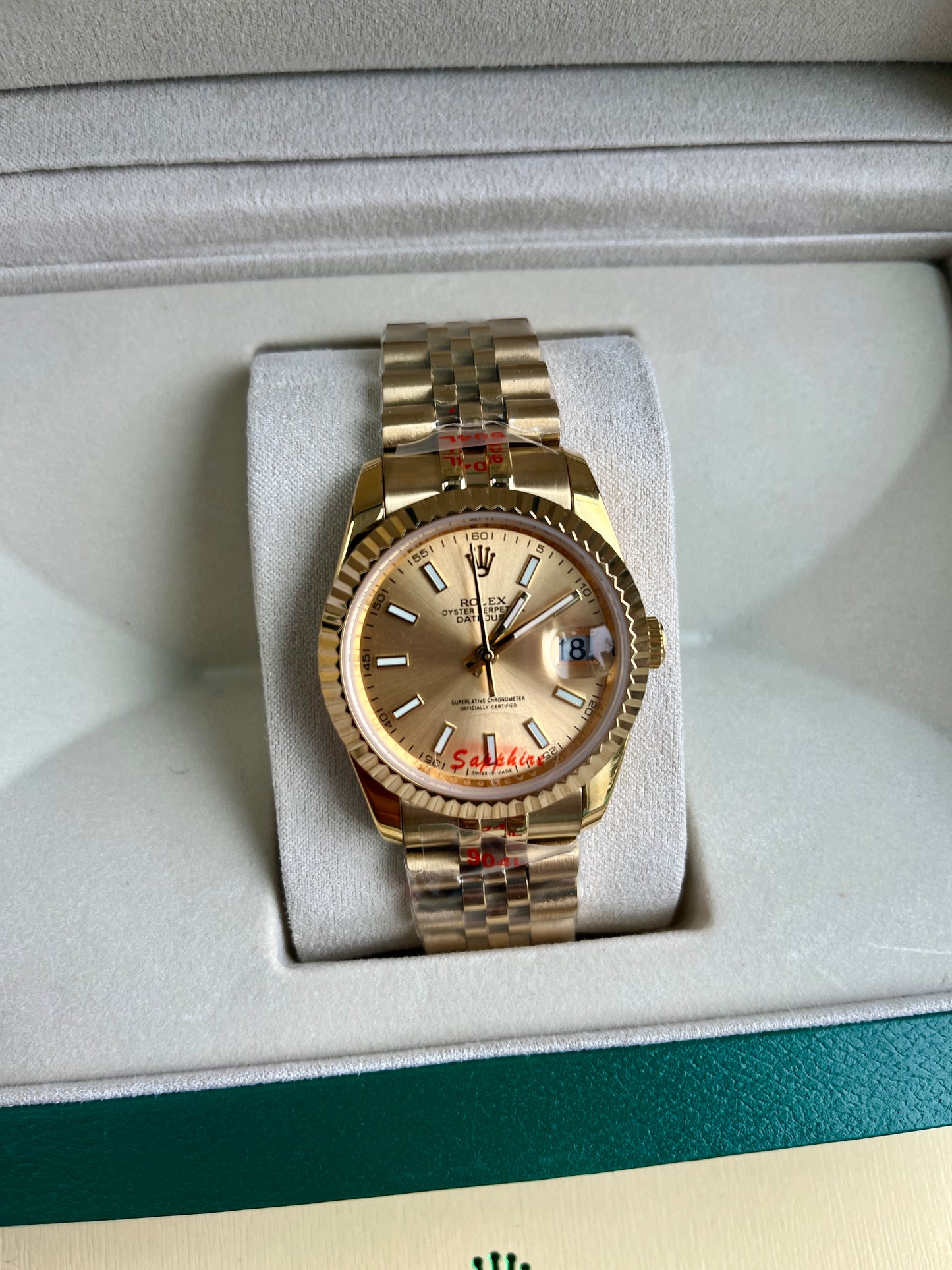 Full gold face & gold strap oyster perpetual D.J.