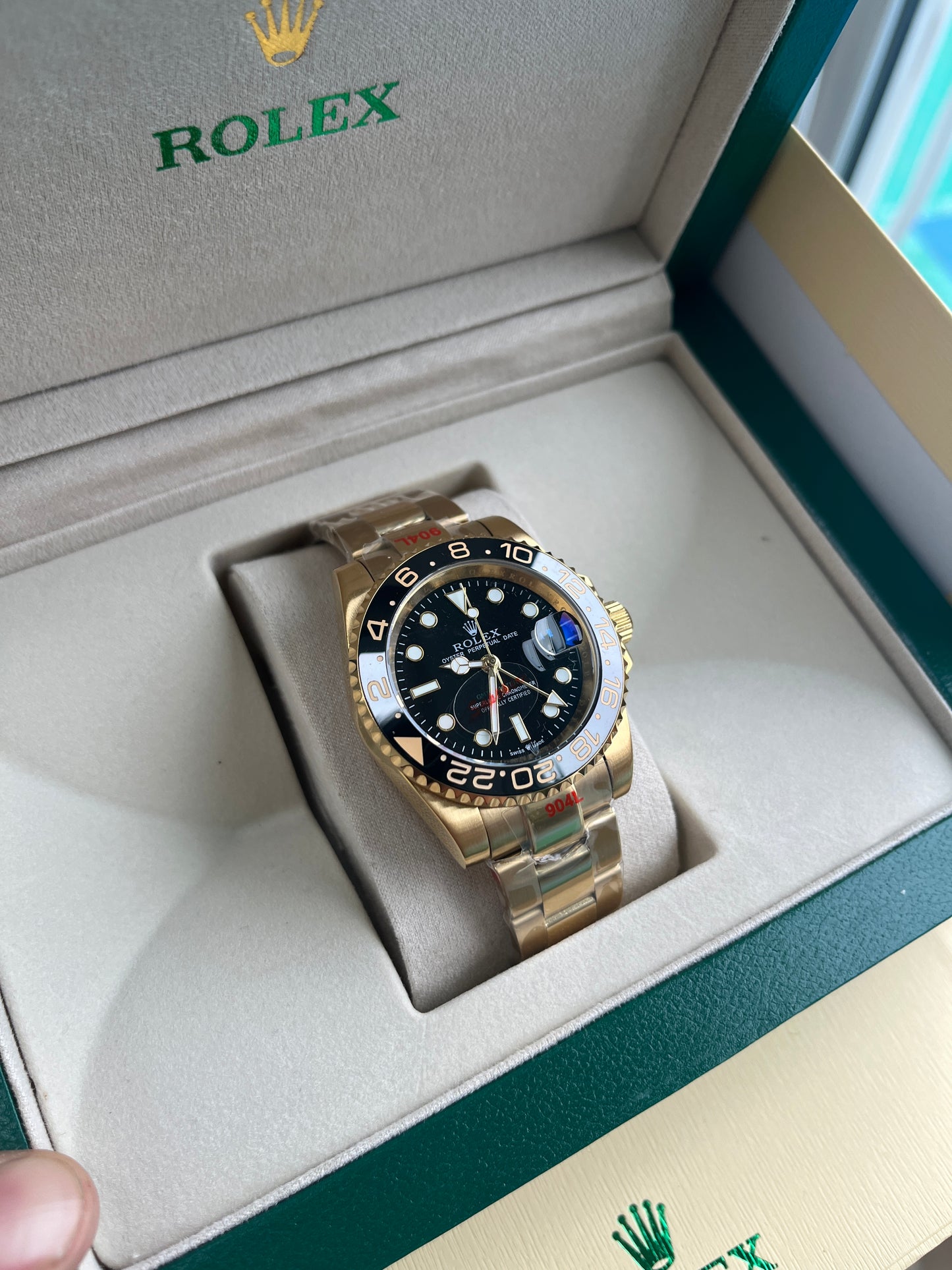 Black face & Gold strap oyster perpetual GMT master