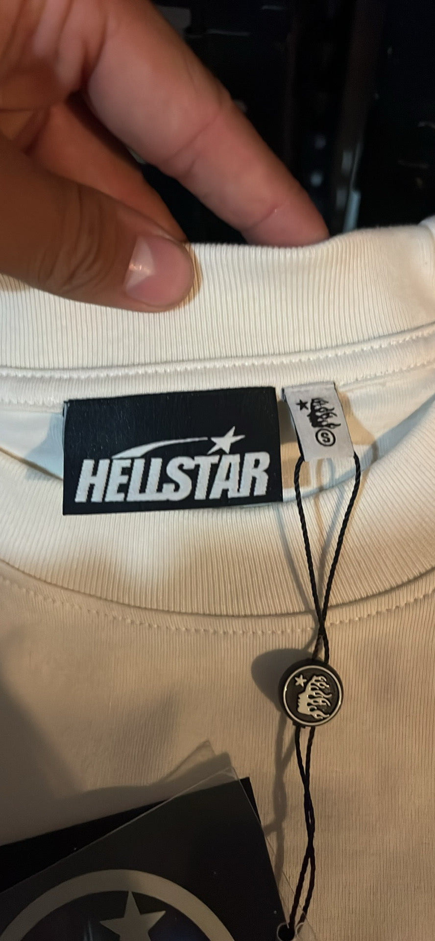 White/Cream Hellstar Logo Tee