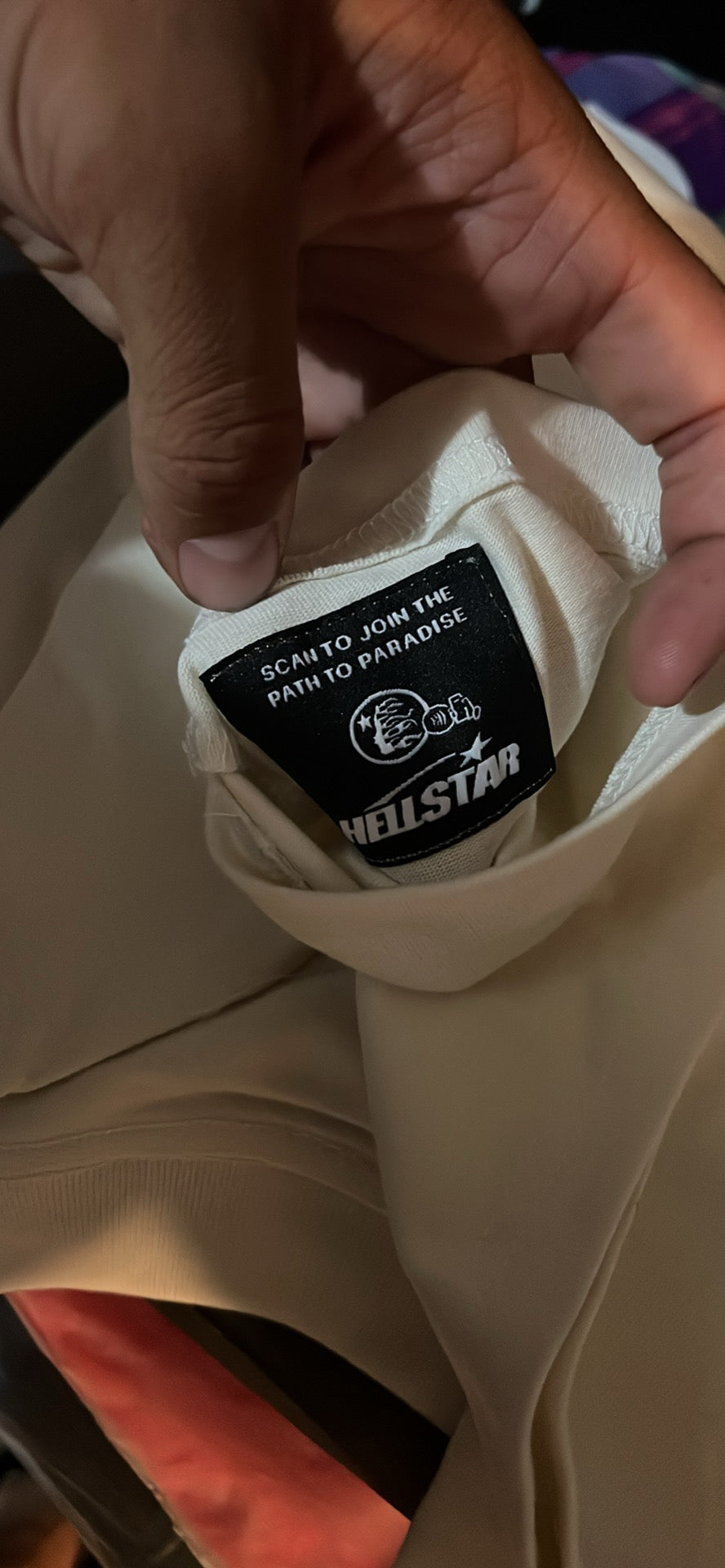 White/Cream Hellstar Logo Tee