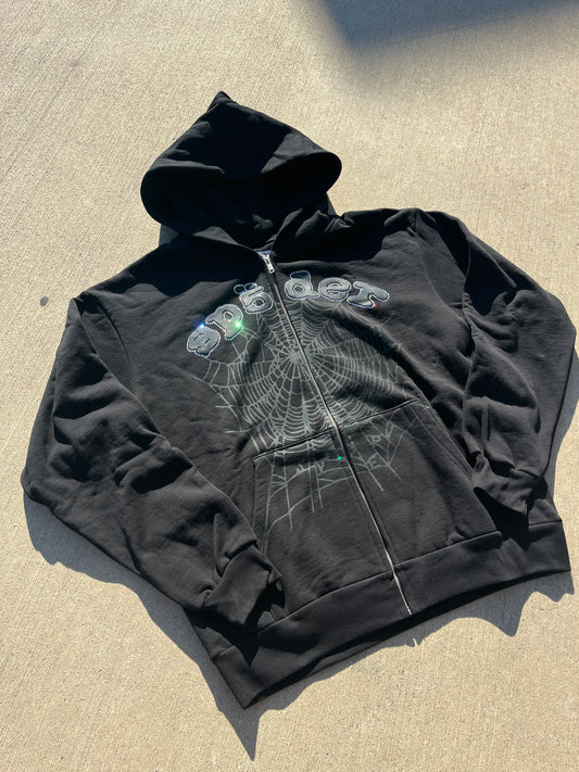 Black Gem zip up spider