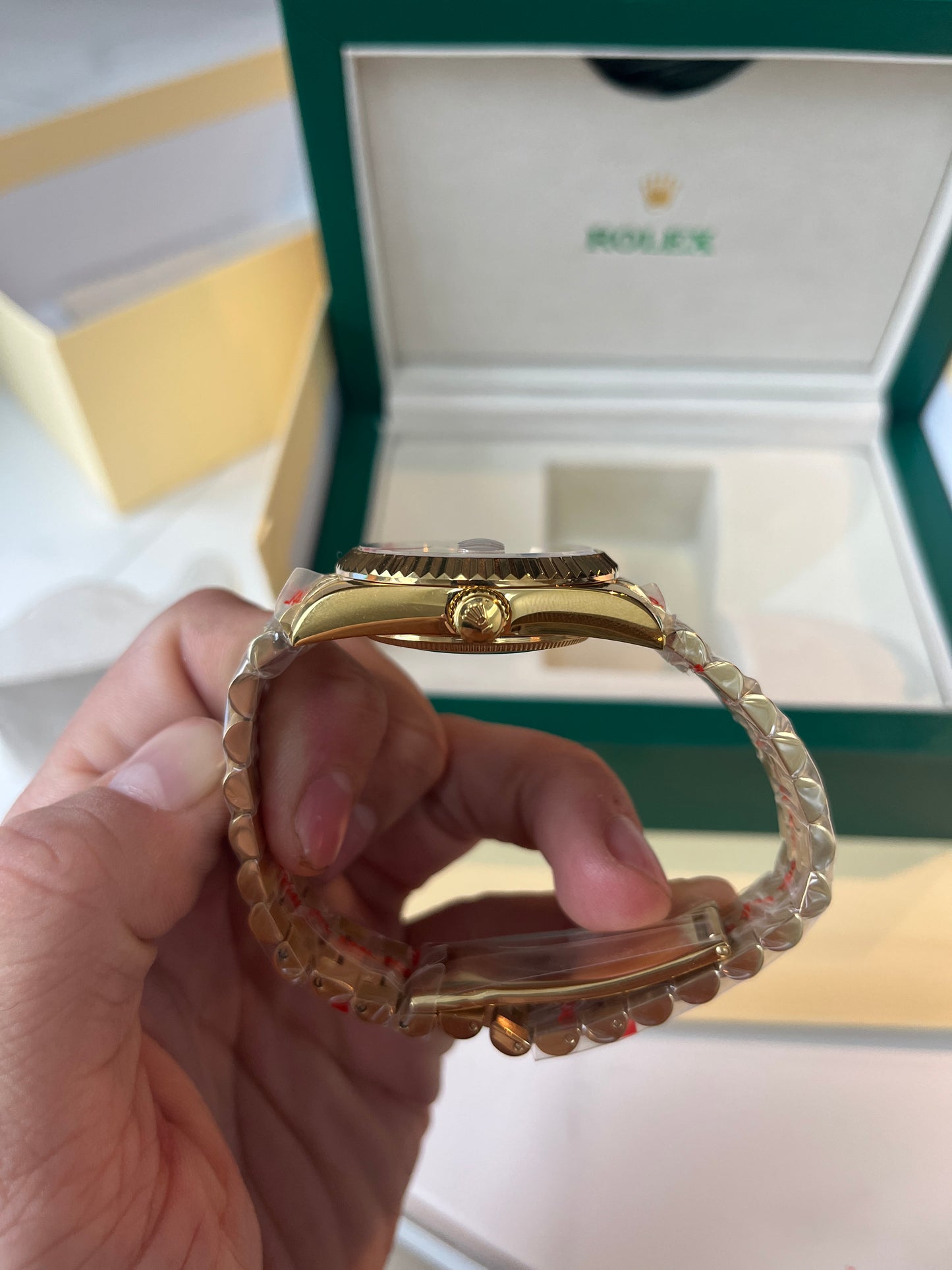 Full gold face & gold strap oyster perpetual D.J.