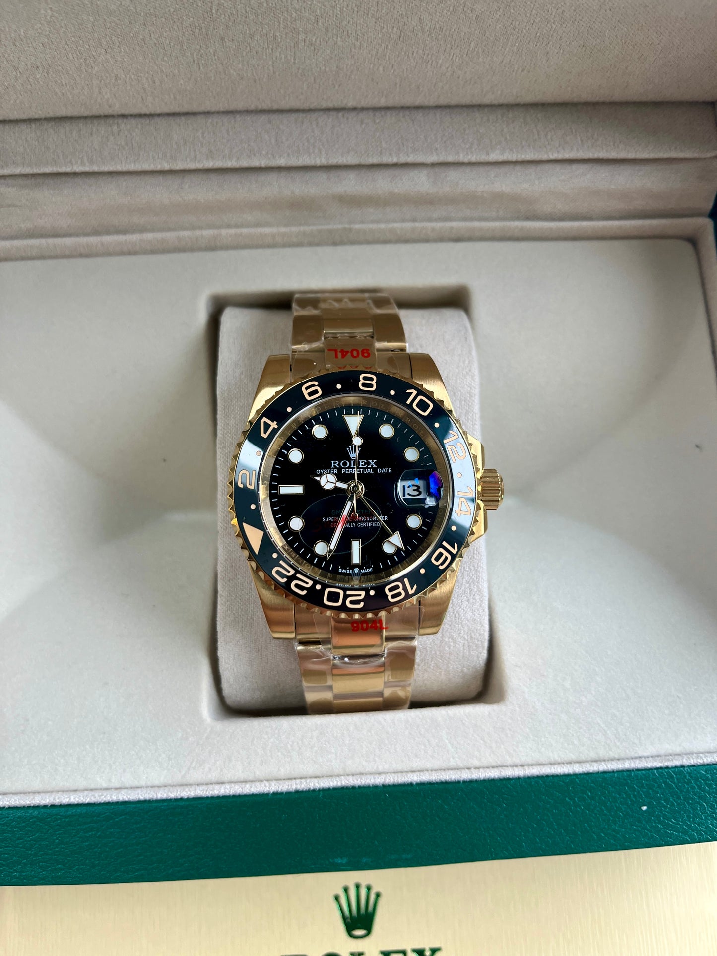 Black face & Gold strap oyster perpetual GMT master