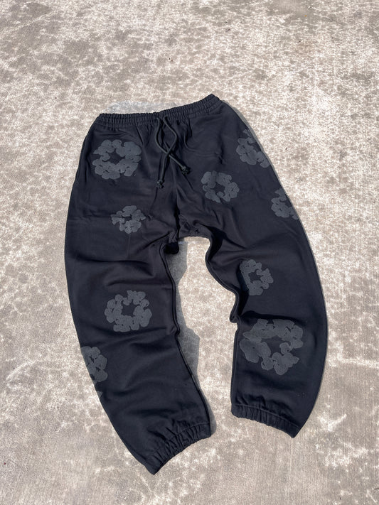 Monochrome Denim Tear Pants