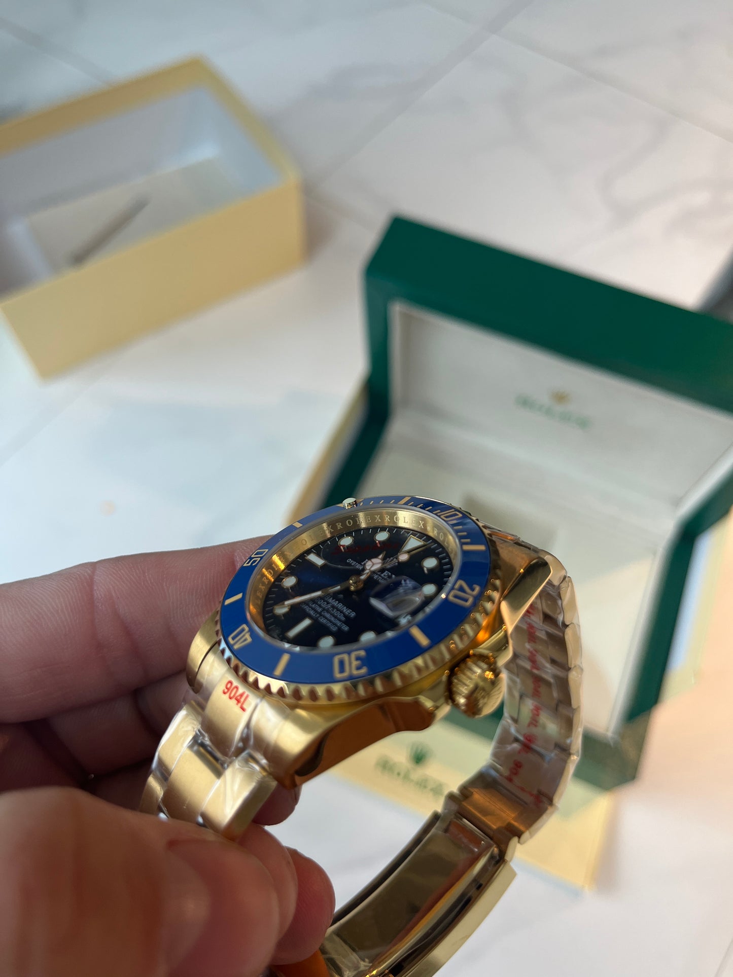 Blue face & Gold strap oyster perpetual SubMariner