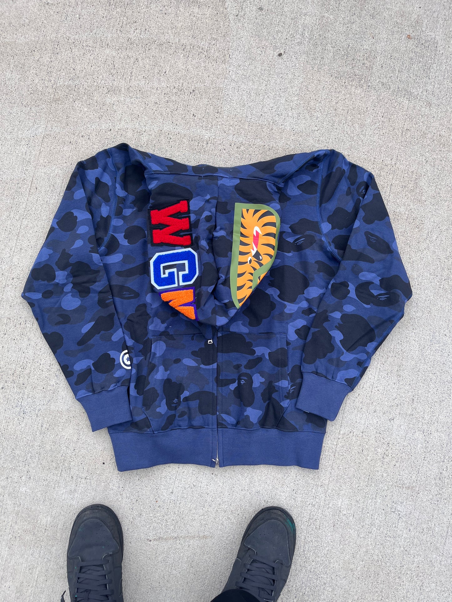 Navy Bape Zip