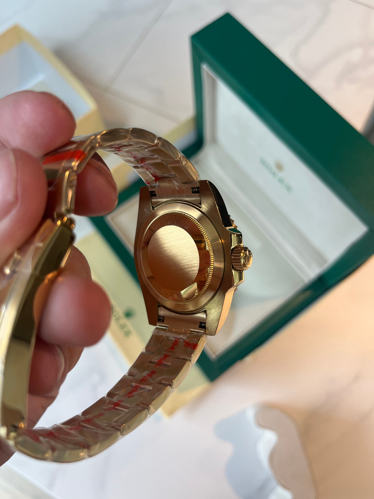 Black face & Gold strap oyster perpetual GMT master