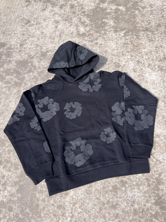 Black Monochrome Denim Tear