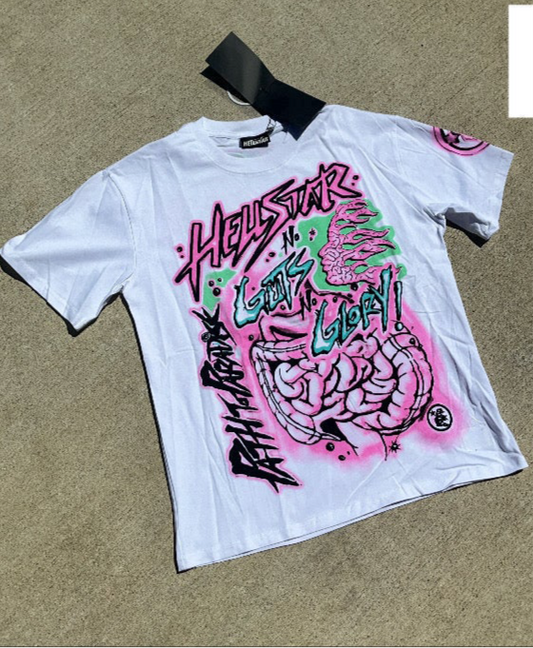 Hellstar Tee white No guts No glory