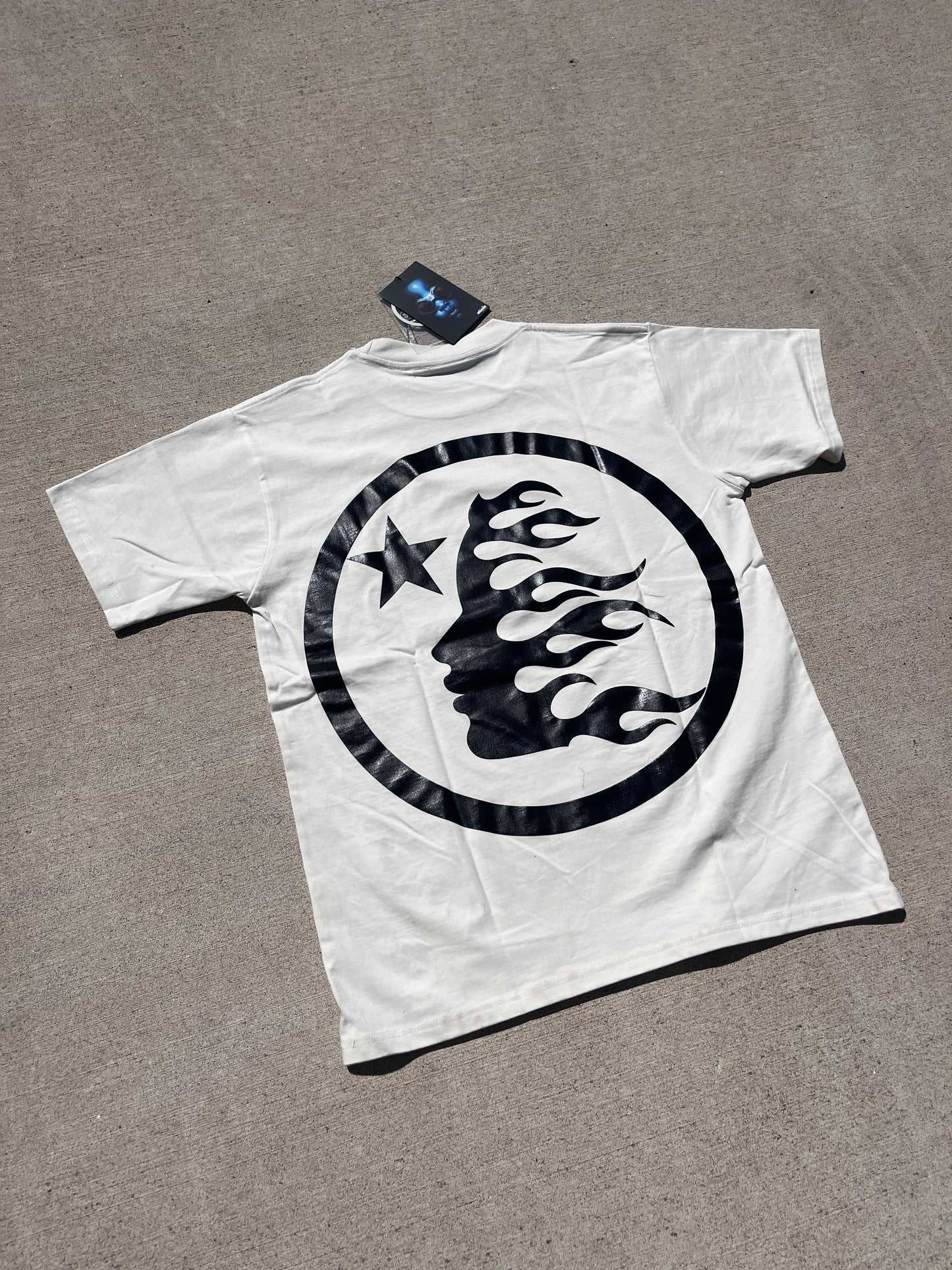 White/Cream Hellstar Logo Tee
