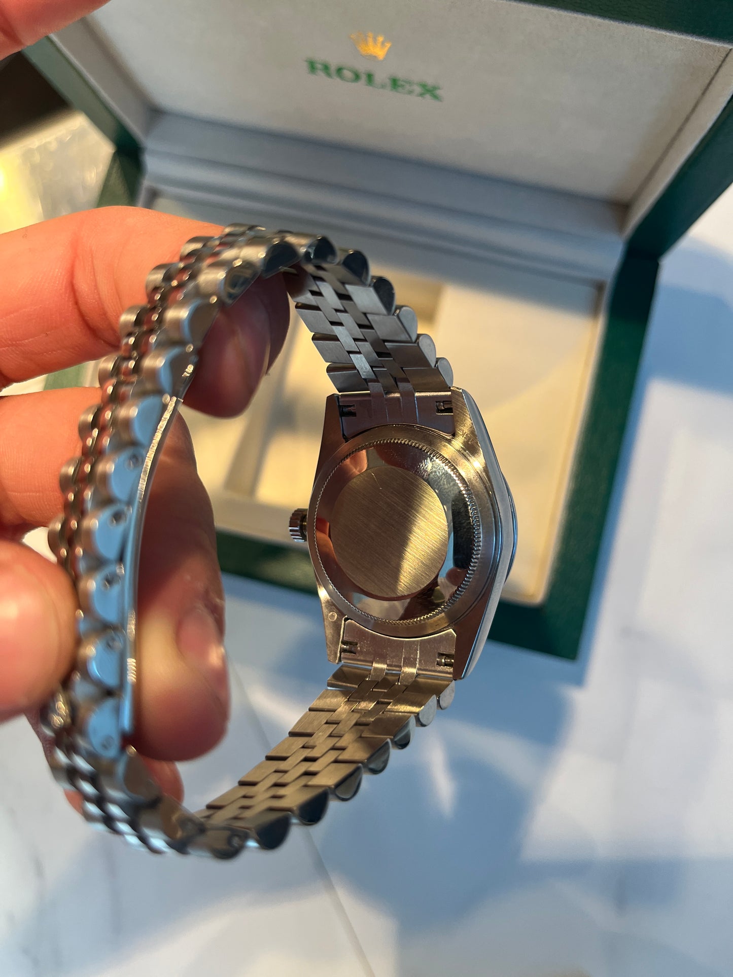 Black face & Silver strap oyster perpetual D.J.