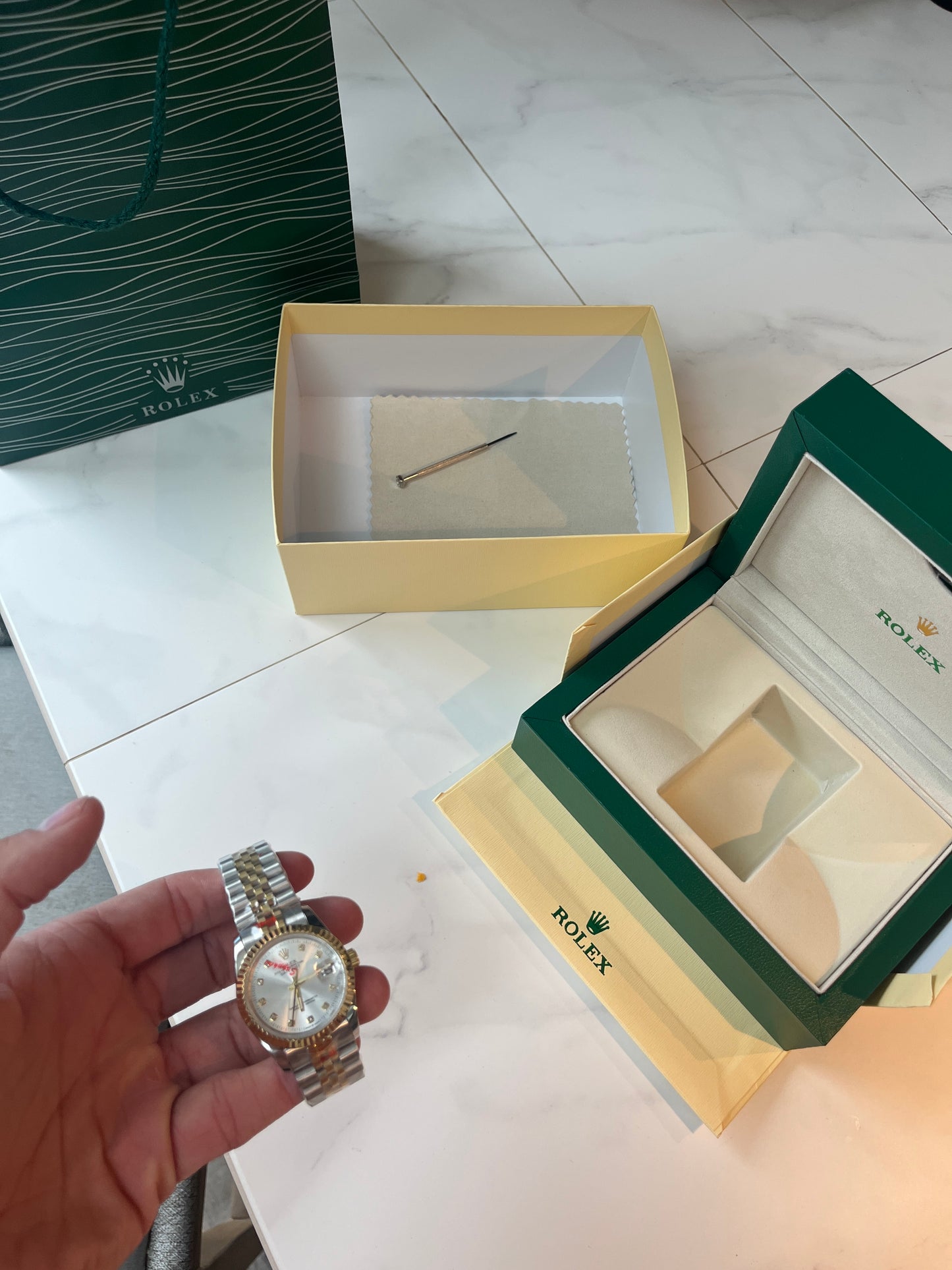 White Face & Silver/Gold strap oyster perpetual D.J.