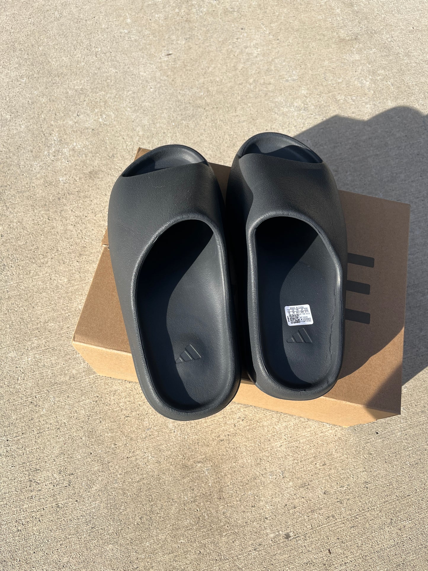 Onyx Yeezy Slides