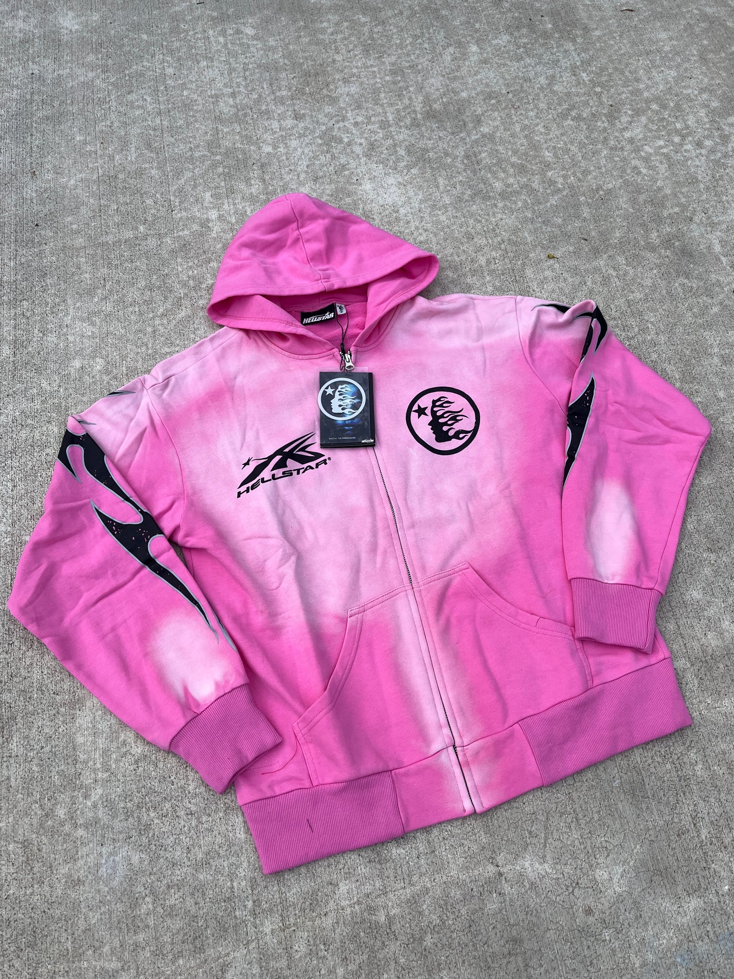 Pink Hellstar Zip hoodie